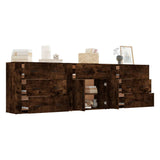 Sideboards 3 pcs Smoked Oak Engineered Wood 3185428