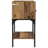 Bedside Table 2 pcs Old Wood 40 x 29 x 60 cm Engineered Wood 881827