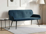 2 Seater Sofa with Metal Legs 2-Seater Blue Velvet 42051060