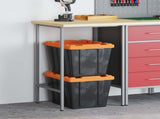 Work Cabinet with Drawer 3 pcs Red and Grey 150 x 55 x 85 cm 3321371
