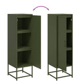 Highboard Olive Green 36x39x123 cm Steel 846528