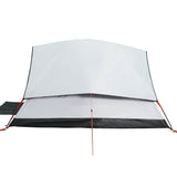 Camping Tent Dome 4-Person White Blackout Fabric Waterproof 94702
