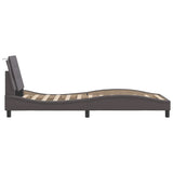 Bed Frame without Mattress "Zadar" Grey 100x200 cm Faux Leather 3208166