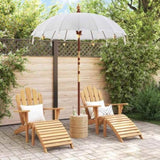 Balinese Parasol Cream 190 x 190 x 260 cm Cotton and solid wood 42006450
