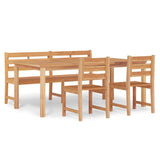4 Piece Garden Dining Set Solid Wood Teak 3157203