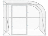 Chicken Coop Silver 200 x 200 x 215 cm Galvanised Steel 42042542