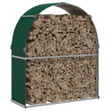 Log Holder Green 120x45x140 cm Galvanised Steel 364541