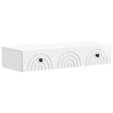 Wall-Mounted Side Table High Gloss White 87.5 x 34.5 x 17 cm 898159