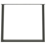 Dining Table Legs U-Shaped 2 pcs Anthracite 90x cm Steel 4012802