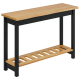 Console Table EKAI Black 112 x 35 x 76 cm Solid Pine Wood 42037017