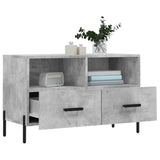 TV Cabinet Concrete Grey 80x36x50 cm Engineered Wood 828984