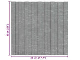 Roof Panel 36 pcs Silver 60 x 45 cm Galvanised steel 42047108