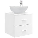 Bathroom Furniture Set 3 pcs White 49.5 x 44.5 x 65 cm 3405891