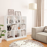 Book Cabinet White 97.5x29.5x100 cm Engineered Wood 800171