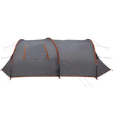 Tunnel Tent 6-Person Grey and Orange 700 x 590 x 215 cm 42004049