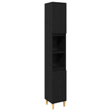 Bathroom Furniture Set with Storage 3 pcs Black 60 x 30 x 60 cm 3332584