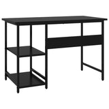 ZNTS Computer Desk Black 105x55x72 cm MDF and Metal 20550