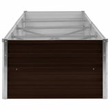 Garden Raised Bed Brown 320x80x45 cm Galvanised Steel 45716