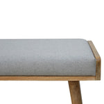 Grey Tweed Tray Style Footstool IN518