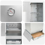 Smoker Oven 3 pcs Silver Galvanised steel 3443021