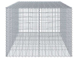 Gabion Basket with Cover 250x100x100 cm Galvanised Iron 3295193
