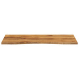 Desk Top with Curve 110x60x2.5 cm Solid Wood Rough Mango 370217