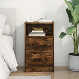 Bedside Table Smoked Oak 40 x 30 x 467 cm Engineered Wood 888917