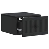 Wall-Mounted Bedside Cabinet 2 pcs Black 33 x 34.5 x 20 cm 897918