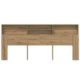 Headboard Cabinet with Shelf Artisan Oak 220 x 19 x 101.5 cm 879448
