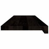Stair Treads 12 pcs Brown Black 80x30x2 cm Solid Wood Oak 3283044