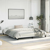 Bed Frame without Mattress White California King Faux Leather 346939