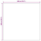 Area Rugs Square PALMERAS Beige 200 x 200 cm Polyester 42022643