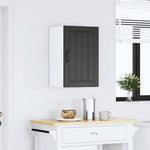 ZNTS Kitchen Wall Cabinet Lucca Black Engineered Wood 853788