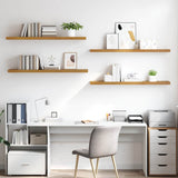 Wall Shelf 4 pcs Beige 120 x 23.5 x 4 cm Engineered Wood 42020000