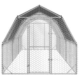 Chicken Run with Roof 2.5x6x2.25 m Galvanised Steel 3328527