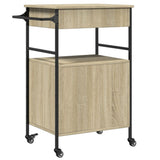 Kitchen Trolley Sonoma Oak 56x43x89.5 cm Engineered Wood 842392