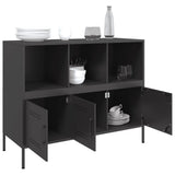 Sideboard Black 100.5x39x79 cm Steel 843090