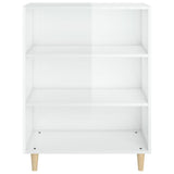 Sideboard High Gloss White 69.5x32.5x90 cm Engineered Wood 812246