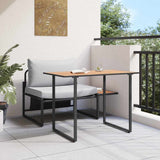 Outdoor Steel Seating 2 pcs Light grey Steel 42004138