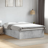 Bed Frame without Mattress Concrete Grey 160x200 cm 3280912