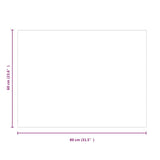Fireplace Glass Plate Rectangular 80x60 cm 324128