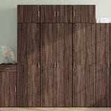 Highboard Brown Oak 70x42.5x185 cm Engineered Wood 3281426