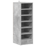 809003 Shoe Cabinet Concrete Grey 31,5x35x90 cm Engineered Wood