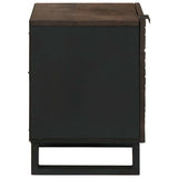 Bedside Cabinet Walnut 40 x 33 x 46 cm Engineered Wood 4018004