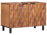 Bathroom Sets 2 pcs Acacia Brown Winish Solid Mango Wood 3310036