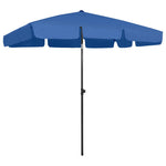 Beach Parasol Azure Blue 200x125 cm 314734