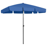 Beach Parasol Azure Blue 200x125 cm 314734