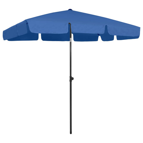 Beach Parasol Azure Blue 200x125 cm 314734