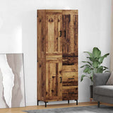 Highboard with Drawer 2 pcs Old Wood Engineered Wood 3415700