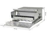 11.5KG Automatic Chicken Poultry Feeder Rat Proof Treadle Self Opening with Galvanized Steel and T3398P349831